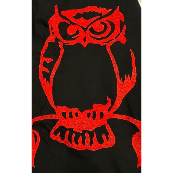 eShakti Women's Black Owl Embellished Poplin A-line Skirt SIZE-S/6 - Picture 6 of 10